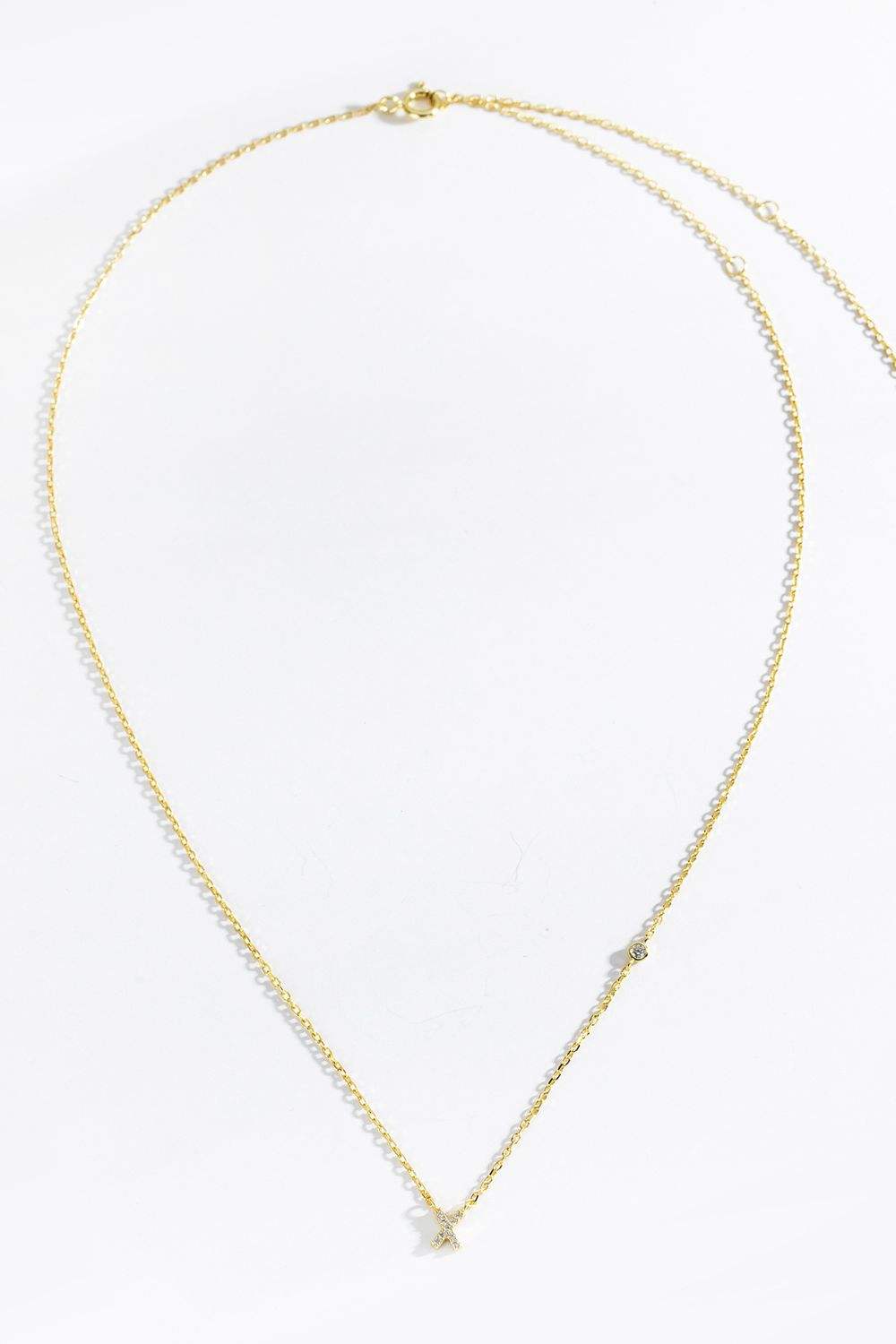 V To Z Zircon 925 Sterling Silver Necklace Necklaces - Tophatter Daily Deals