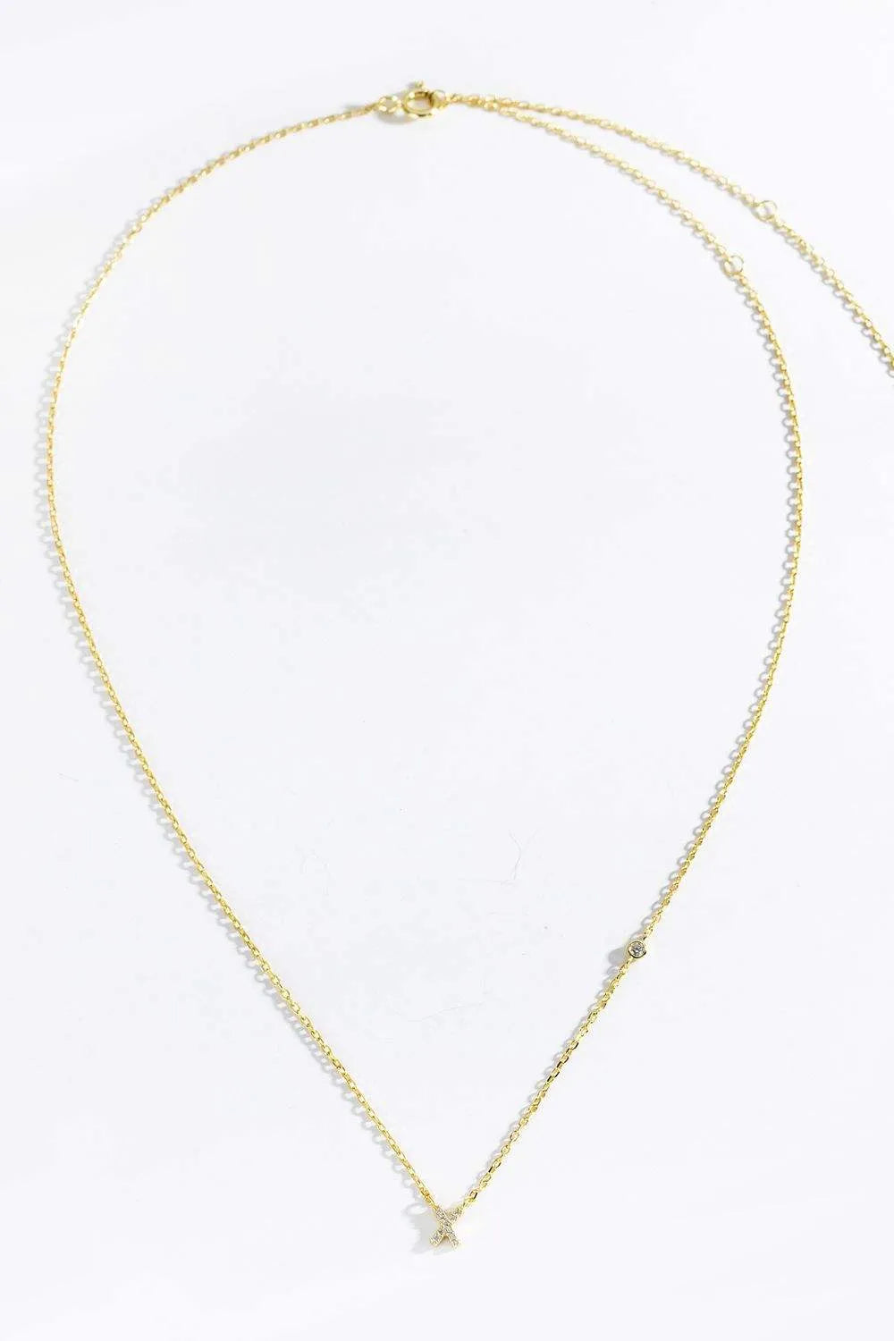 V To Z Zircon 925 Sterling Silver Necklace Necklaces - Tophatter Daily Deals