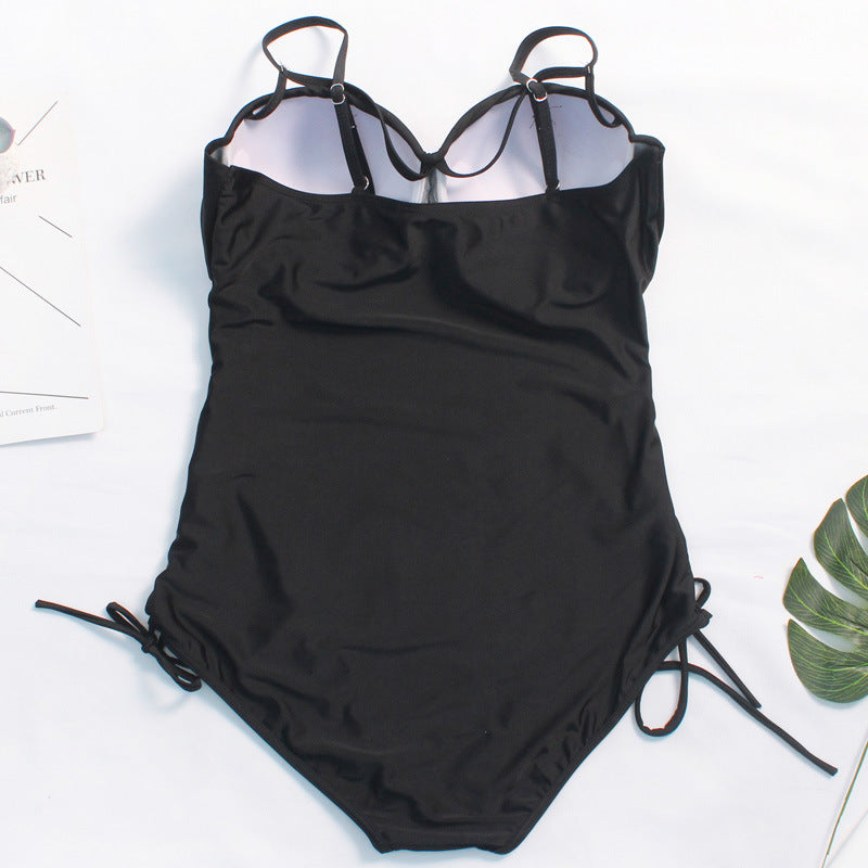 BLACK Plus size one-piece swimsuit FOR WOMEN 0 - Tophatter Daily Deals
