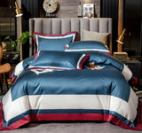 100 cotton 100 sheets quilt cover simple hotel bedding Youth blue 0 - Tophatter Daily Deals