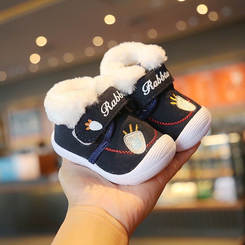 Baby Cotton Shoes, Toddler Shoes 0-2 Years Old 1 Soft Sole 0 - Tophatter Daily Deals