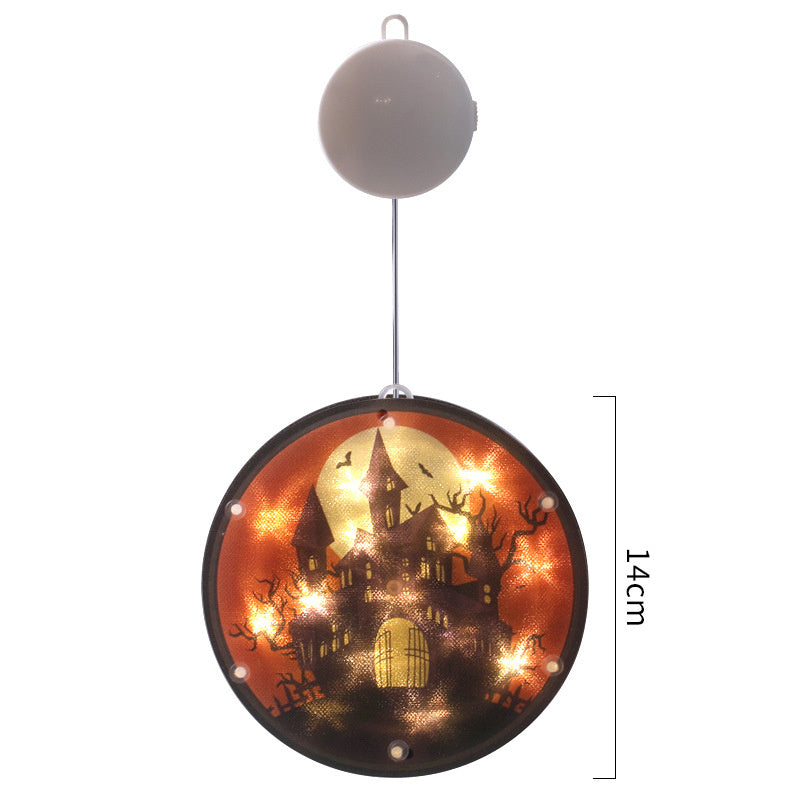 Halloween LED Lantern 160mm PVC Decor, IP44 Spooky Glow 1 Style 3D Changing Face Moving Picture Frame - Tophatter Daily Deals