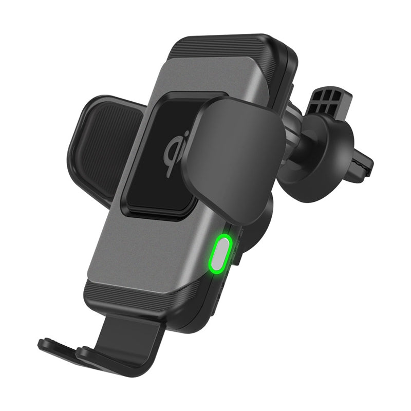 10W Fast Wireless Car Charger Grey 0 - Tophatter Daily Deals