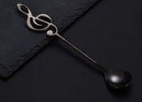 304 stainless steel music symbol creative spoon Black 0 - Tophatter Daily Deals
