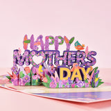 3D PopUp Flower Bouquet Cards Gifts Anniversary PopUp Mom Floral Bouquet Wife Invitation Card Greeting Cards Mothers Day Cards Postcard 0 - Tophatter Daily Deals