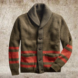 Warm Mens Cardigan Jacket - Shawl Collar, Cotton, Fall 3D Changing Face Moving Picture Frame - Tophatter Daily Deals