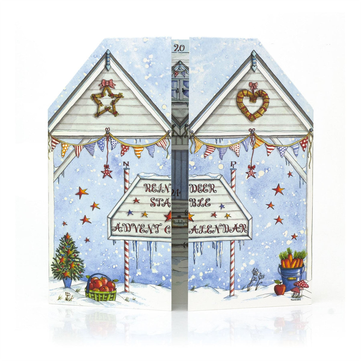 Reindeer Stables Christmas Advent Calendar | Slot-in Interactive Advent Calendar Advent Calendar - Tophatter Daily Deals