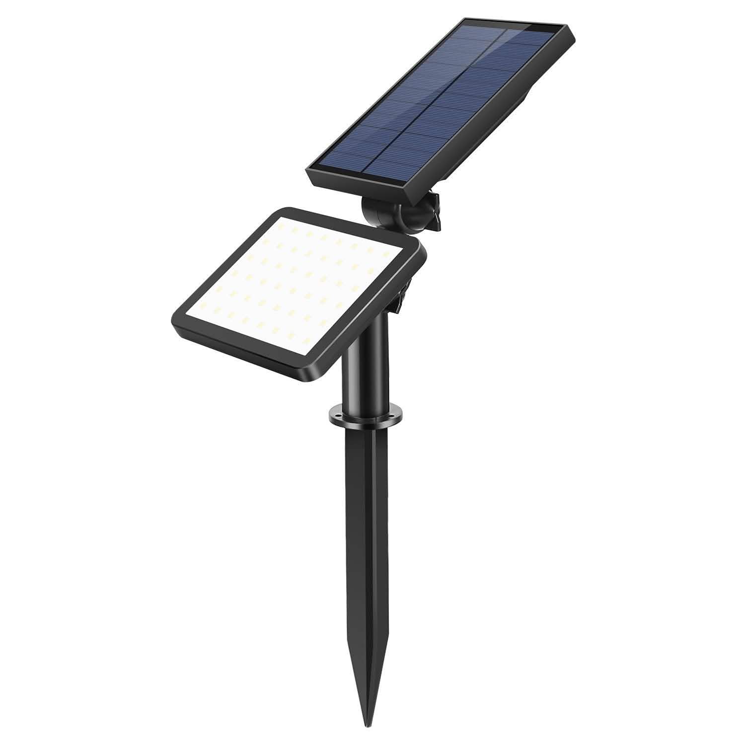 48 LED Solar Spotlight Outdoor Outdoor Lighting - Tophatter Daily Deals