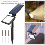 48 LED Solar Spotlight Outdoor Outdoor Lighting - Tophatter Daily Deals