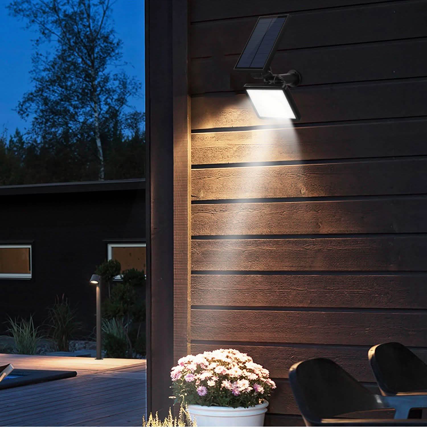 48 LED Solar Spotlight Outdoor Outdoor Lighting - Tophatter Daily Deals
