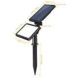48 LED Solar Spotlight Outdoor Outdoor Lighting - Tophatter Daily Deals