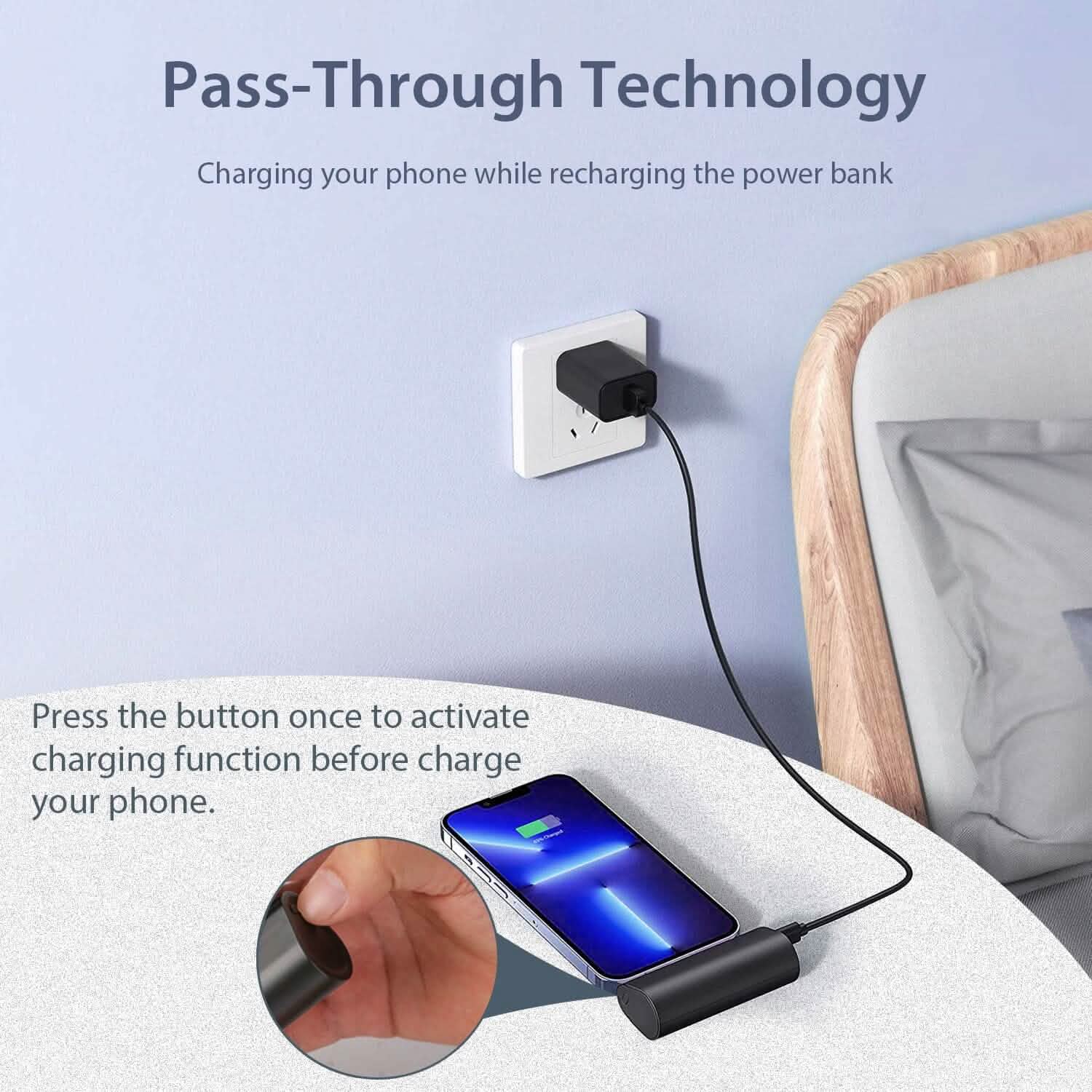 4800 mAh Mini Portable Power Bank Mobile Accessories - Tophatter Daily Deals