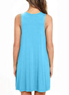 Full Size Round Neck Sleeveless Dress with Pockets Casual Dresses - Tophatter Daily Deals