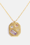 Inlaid Zircon Pendant Stainless Steel Necklace Necklaces - Tophatter Daily Deals