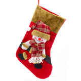 3D Plush Christmas Stocking Xmas Stockings | Festive Adult Christmas Stocking | Kids Christmas Stocking Fireplace Decorations - Snowman Stocking - Tophatter Daily Deals