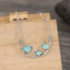 Artificial Turquoise Silver-Plated Necklace Necklaces - Tophatter Daily Deals