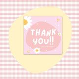 50 PcsPack Square Simple Thank-you Card Coated Paper Business Cards K105 Style 50 Pieces 0 - Tophatter Daily Deals