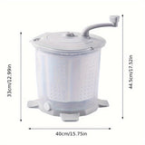 Manual Laundry Machine Hand Crank Washing Machines - Tophatter Daily Deals