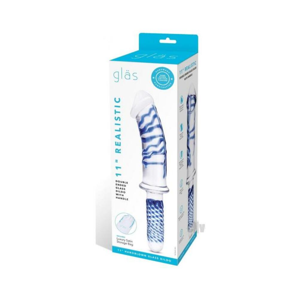 Glas Realistic Double Glass Dildo Handle 11 In. - Tophatter Daily Deals
