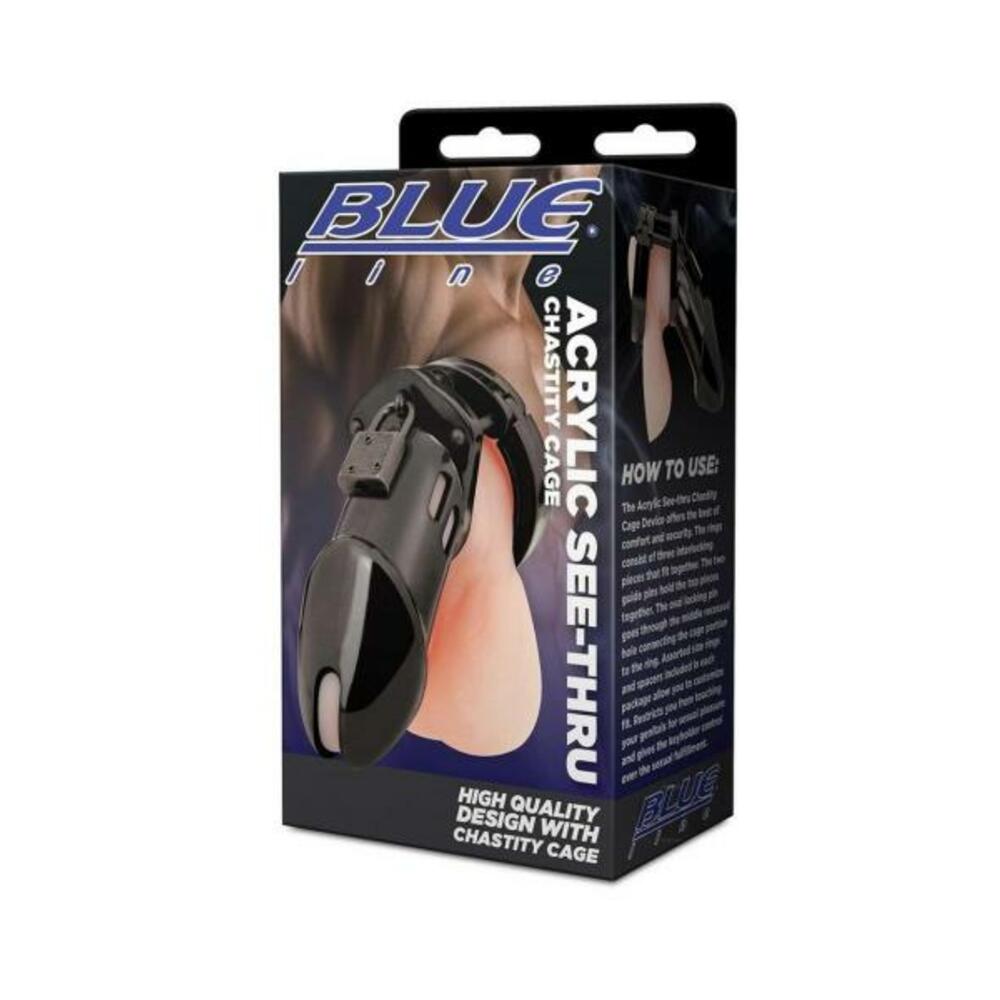 Acrylic See Thru Chastity Cage Black - Tophatter Daily Deals