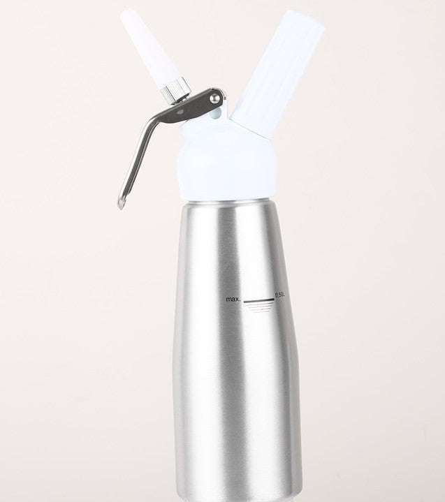 Aluminum cream gun cream dispenser commercial cream gun ice cream frappuccino frappuccino cake piping Silver 0 - Tophatter Daily Deals