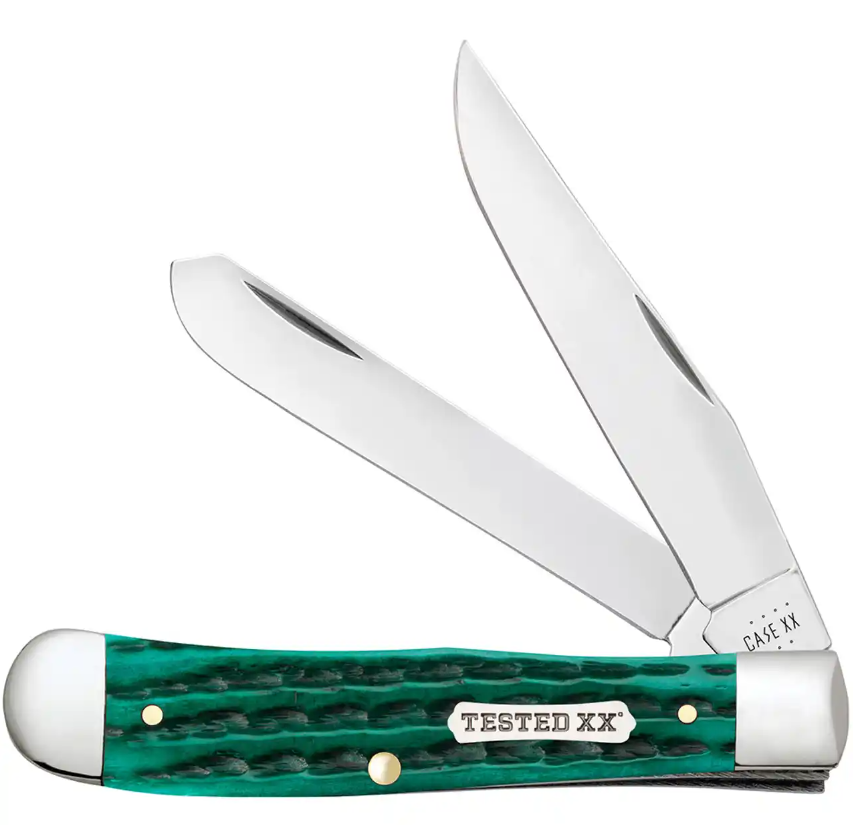 Case Trapper - Jade Bone Handle - 48940 Traditional Knives - Tophatter Daily Deals