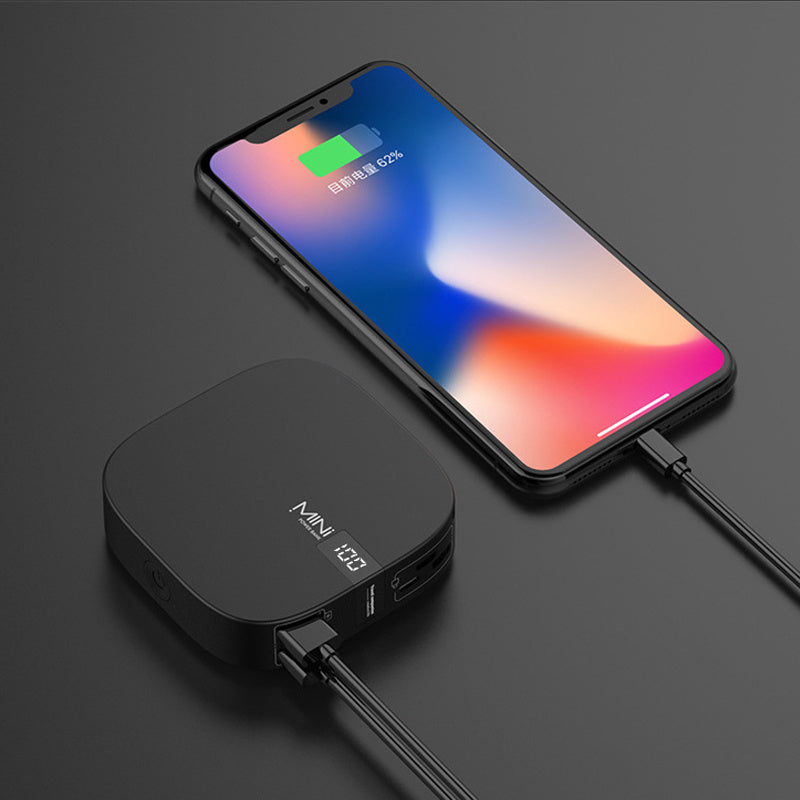 10000 mAh Mini Power Bank Fast Input Digital Display Powerbank 0 - Tophatter Daily Deals