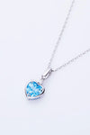 Topaz Heart Pendant Necklace Necklaces - Tophatter Daily Deals