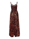 Leopard Sweetheart Neck Cami Dress Casual Dresses - Tophatter Daily Deals