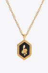 18K Gold Plated Snake Geometric Pendant Necklace Necklaces - Tophatter Daily Deals