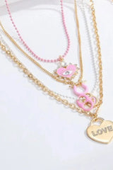 4-Piece Zinc Alloy Pendant Necklace Necklaces - Tophatter Daily Deals