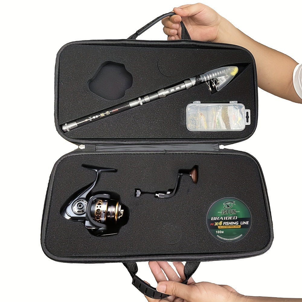 Braided Fishing Line Kit with Telescopic Rods Outdoor > Fishing - Tophatter Daily Deals