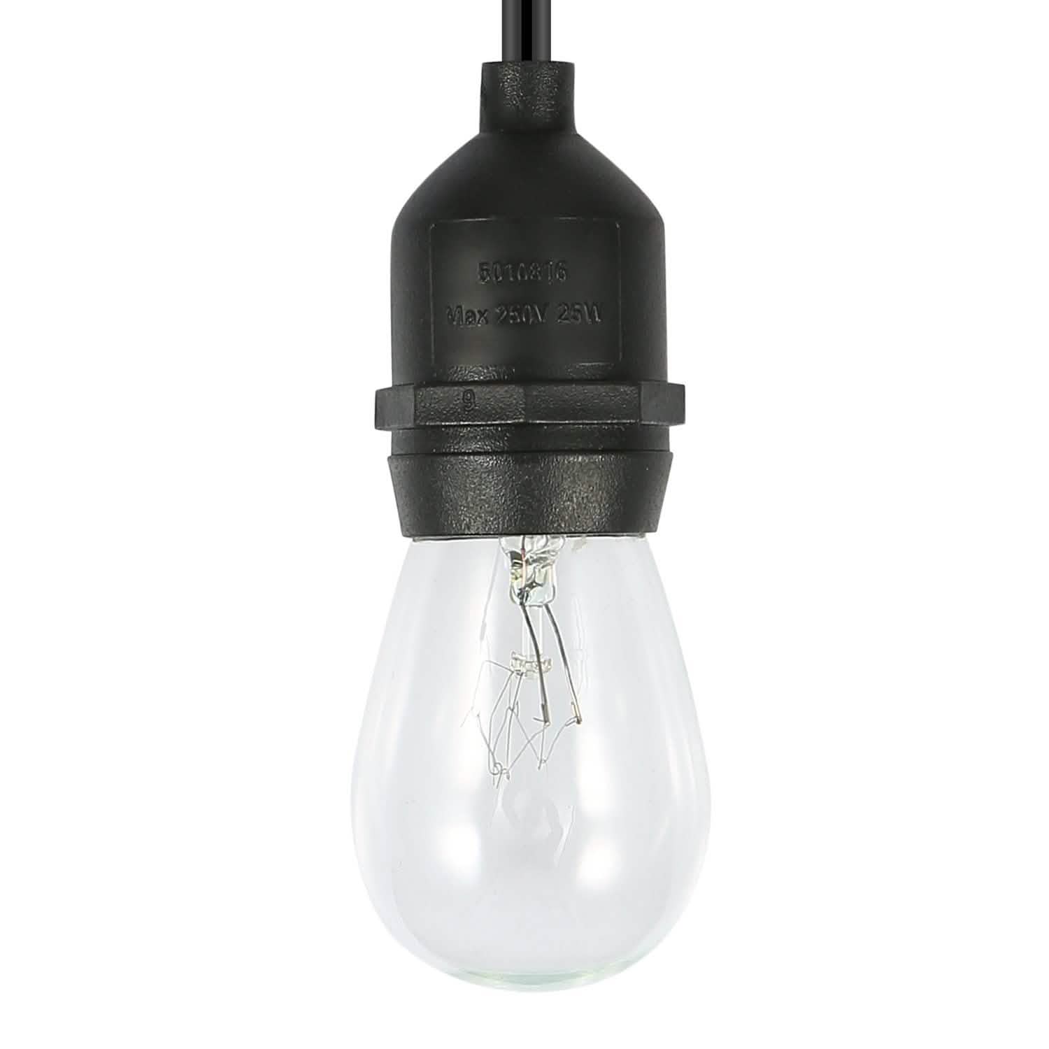 48ft Outdoor String Light Waterproof Patio String Lights Bulbs String & Fairy Lights - Tophatter Daily Deals