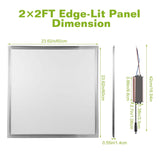 48W 2×2FT LED Panel Light 3200LM Indoor Lighting - Tophatter Daily Deals