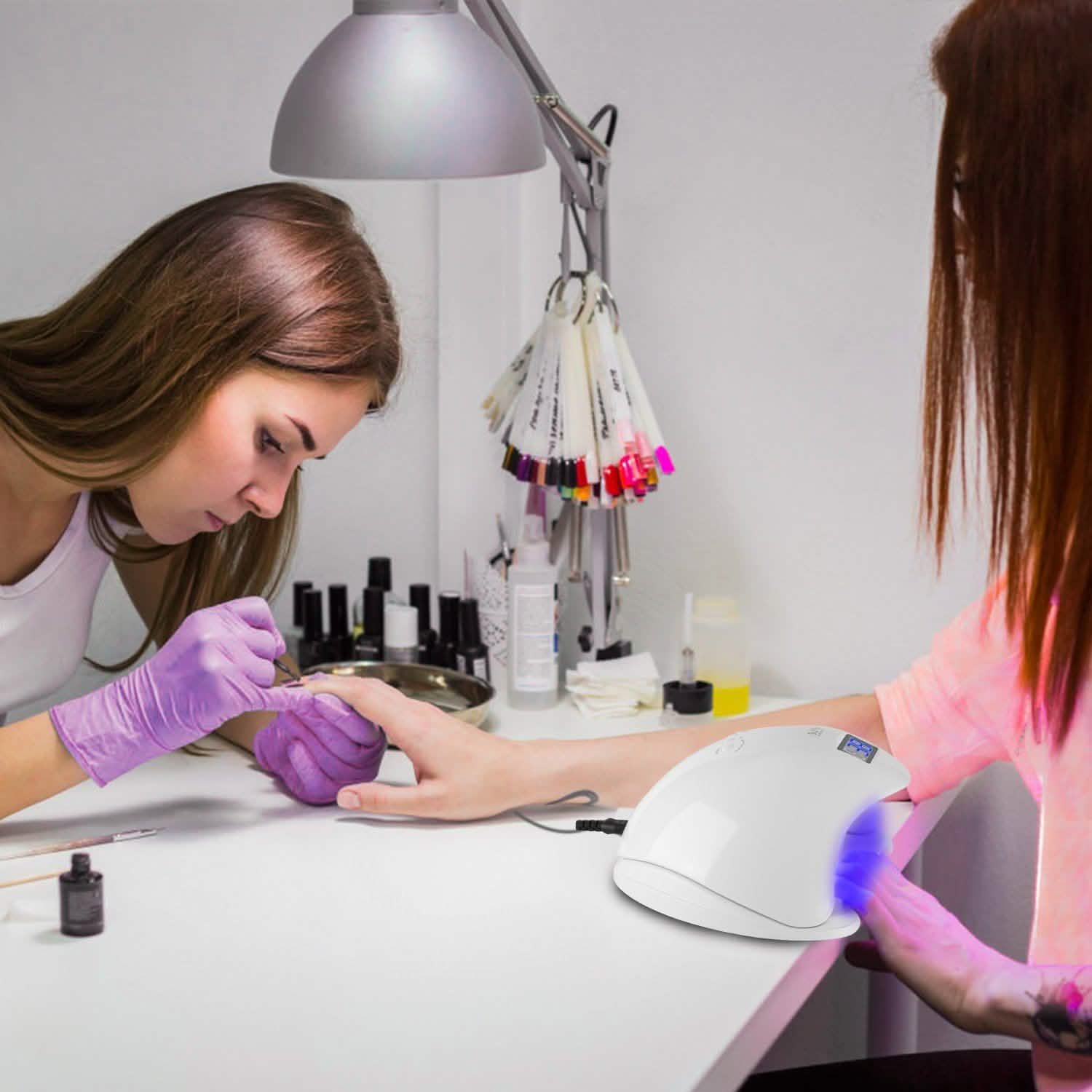 48W UV LED Nail Lamp Gel Polish Nail Dryer Beauty & Personal Care - Tophatter Daily Deals