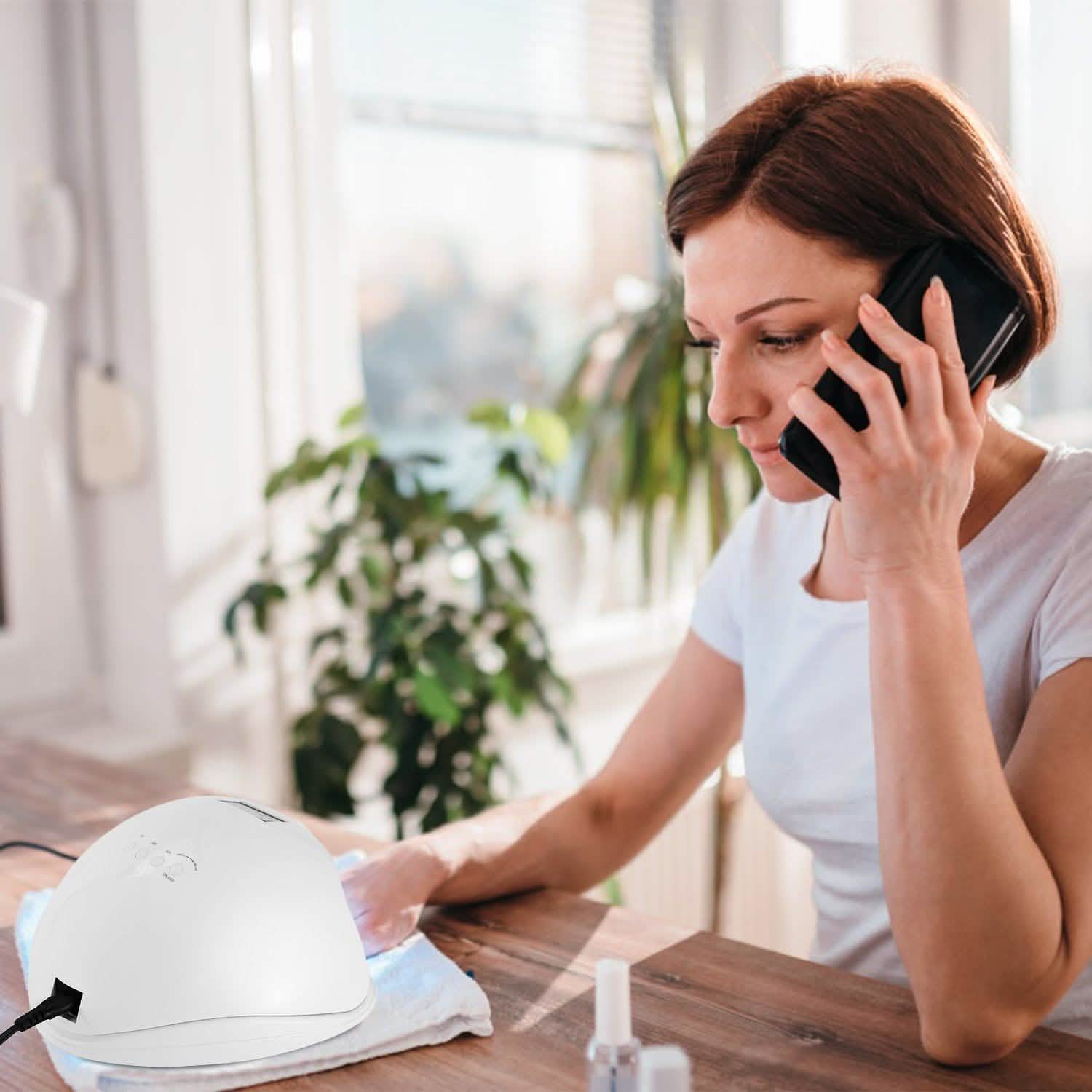 48W UV LED Nail Lamp Gel Polish Nail Dryer Beauty & Personal Care - Tophatter Daily Deals