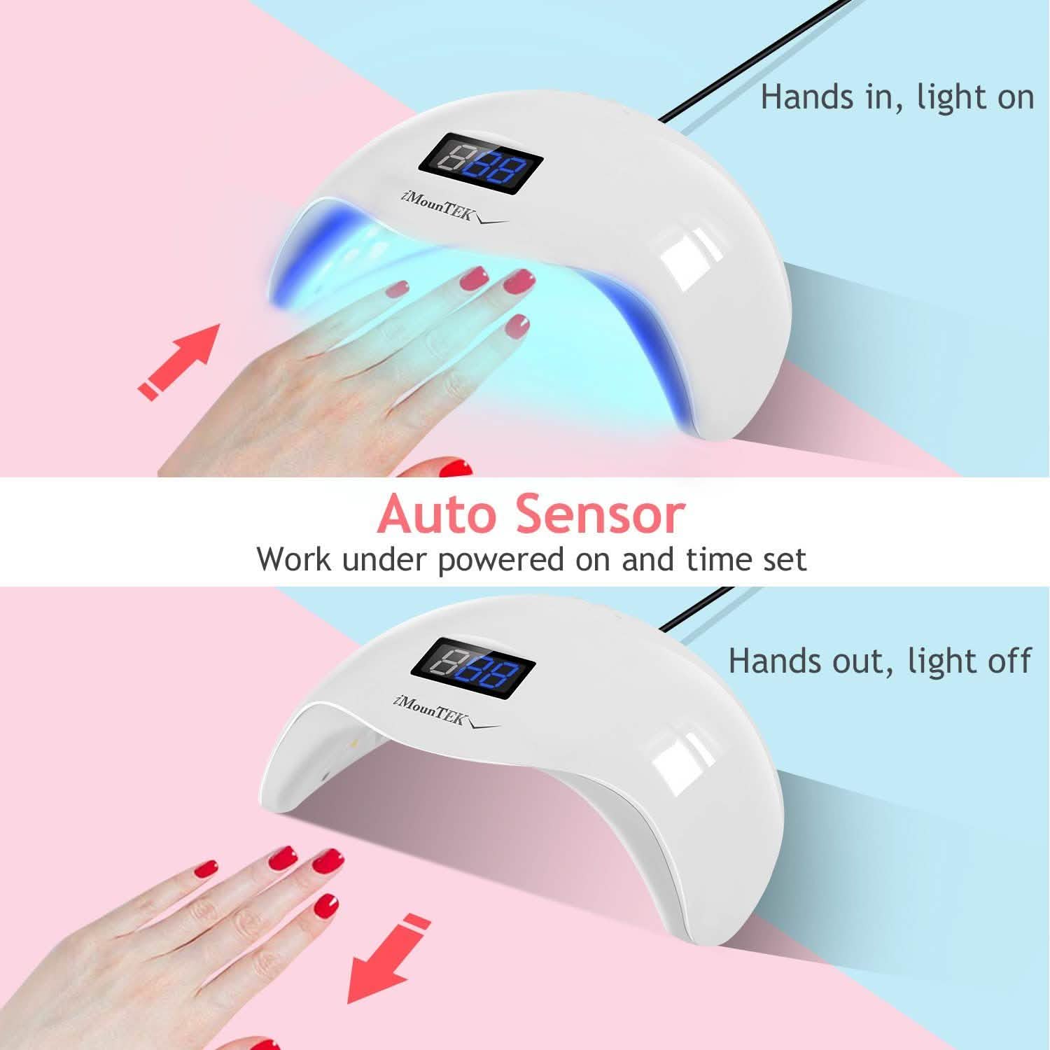 48W UV LED Nail Lamp Gel Polish Nail Dryer Beauty & Personal Care - Tophatter Daily Deals