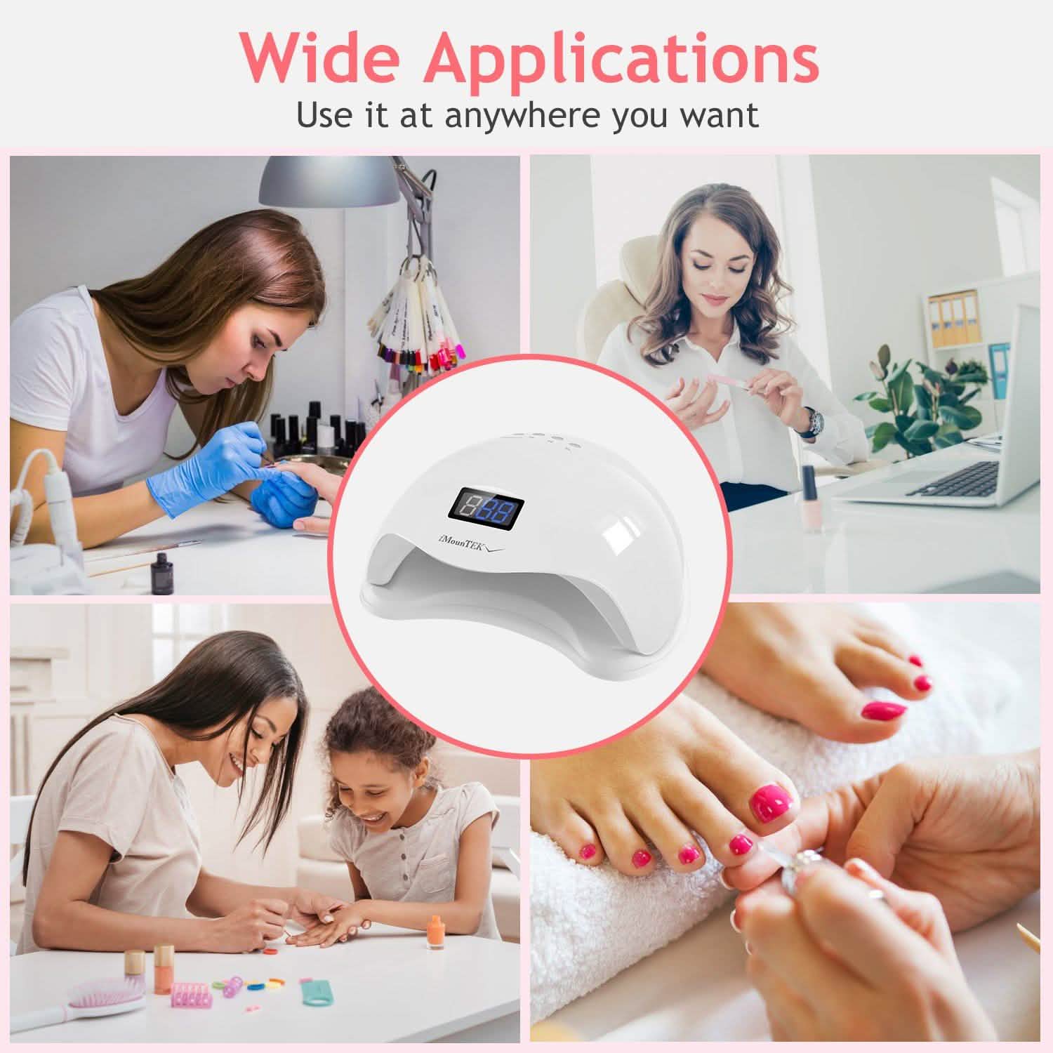 48W UV LED Nail Lamp Gel Polish Nail Dryer Beauty & Personal Care - Tophatter Daily Deals