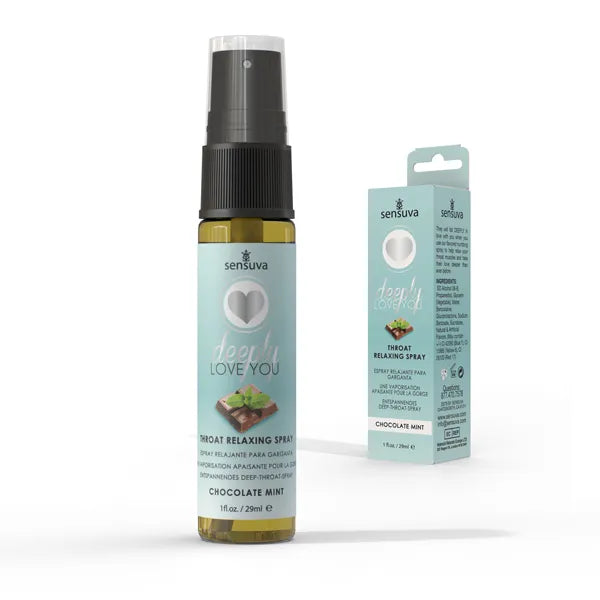 Sensuva Deeply Love You Throat Spray – Chocolate Mint Flavored Oral Relaxing Spray > Lube > Oral Gels & Sprays - Tophatter Daily Deals