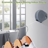 49 Ft. Retractable Clothesline Rope Storage & Organization - Tophatter Daily Deals