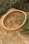 Gold Stretchy Metal Wide Bangle Bracelets - Tophatter Daily Deals