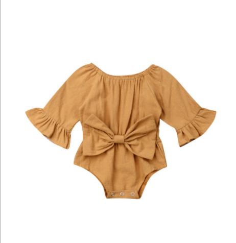Bow long sleeve suit Yellow 0 - Tophatter Daily Deals