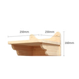 Pet Cat Climbing Frame Wall Type Solid Wood Wall Hanging Platform Ladder Pets Accessories Small jumping platform Pet Supplies - Tophatter Daily Deals