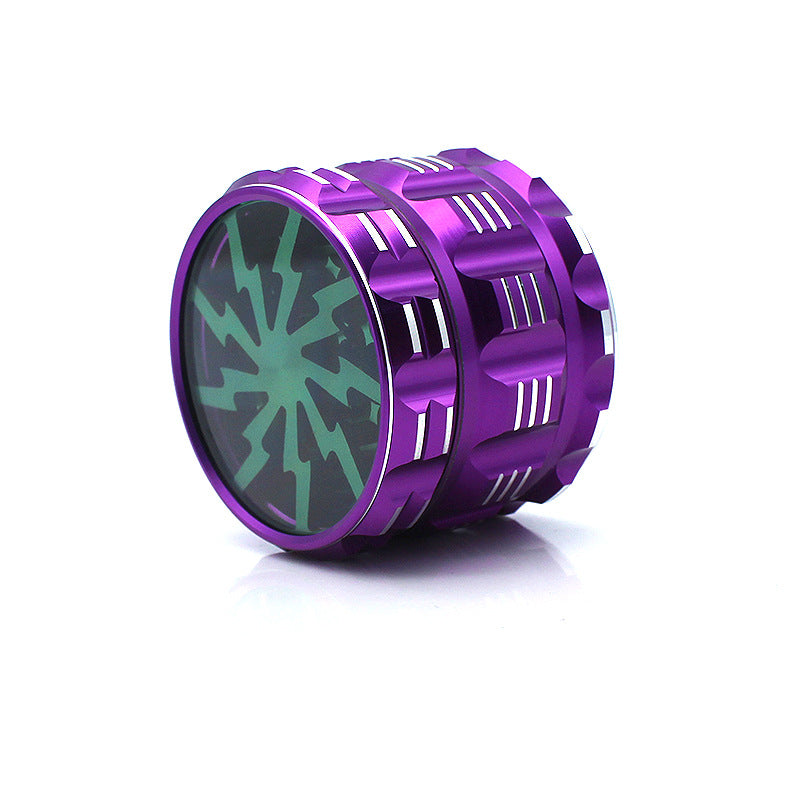Aluminum Alloy Gear Lightning Smoke Eliminator 63mm-4 Aluminum Alloy Smoke Eliminator Purple 63mm 4 0 - Tophatter Daily Deals