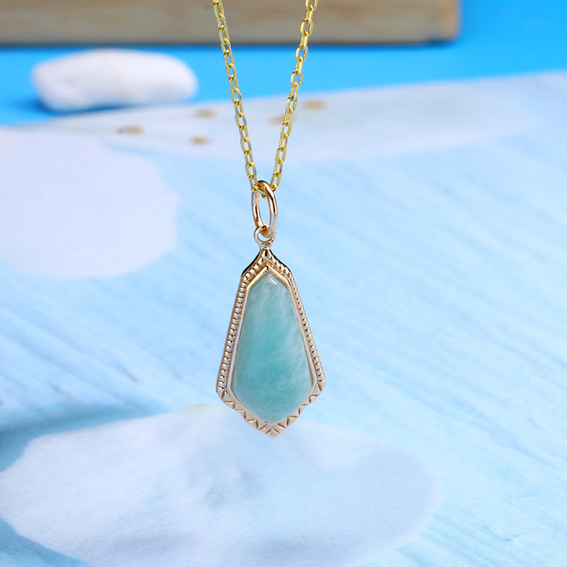 925 Silver Relief Tianhe Stone Double-sided Pendant 4 - Tophatter Daily Deals