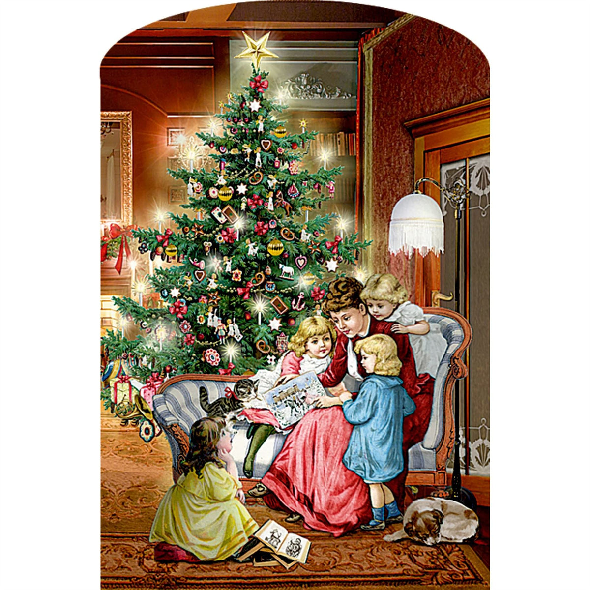 3D LED Christmas House Advent Calendar with Light-Up Windows - 18.5x30cm Advent Calendar - Tophatter Daily Deals