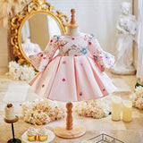 Baby Girl One Year Old Dress Birthday Chinese Tang Costume Pink 0 - Tophatter Daily Deals