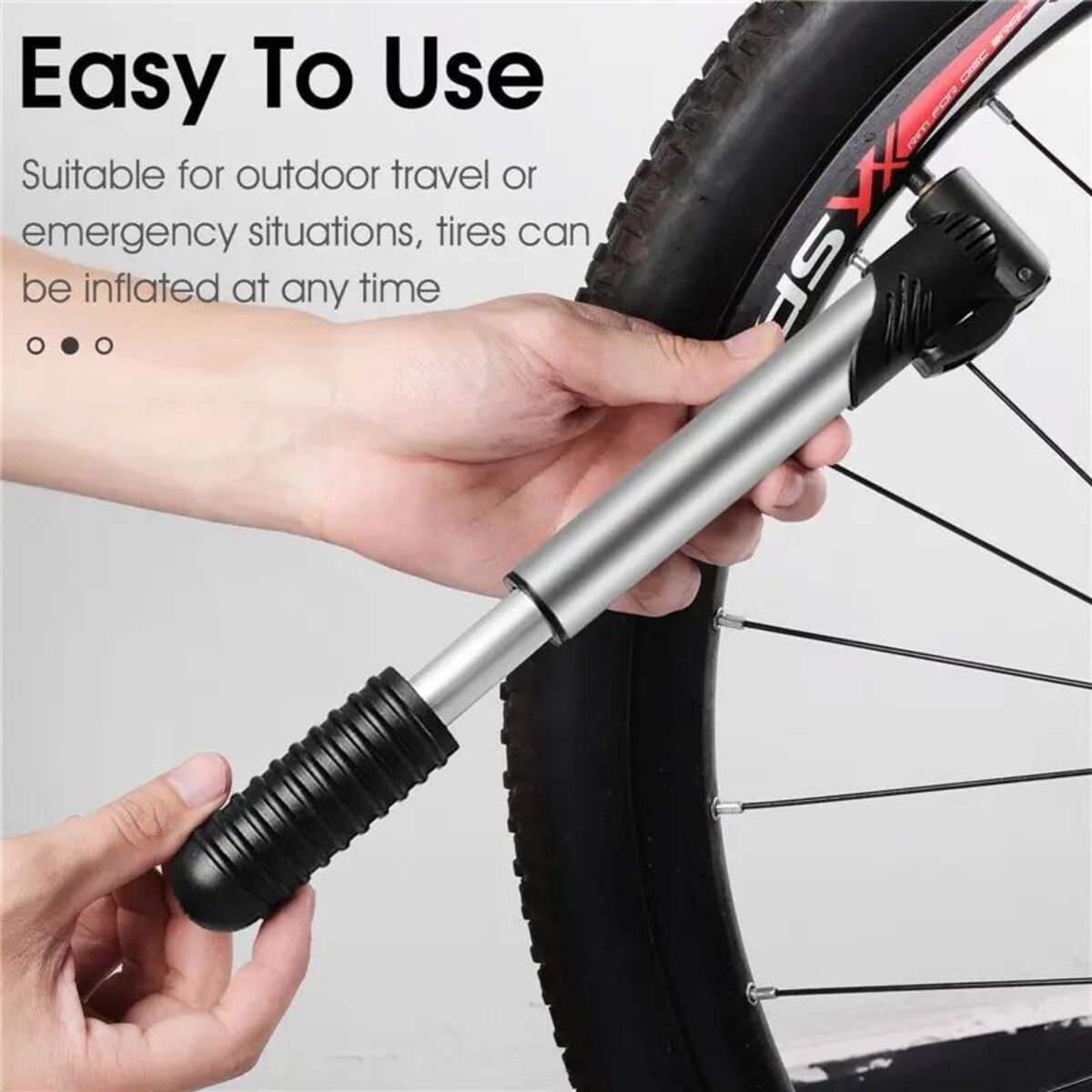 BIKING Portable Mini Bicycle Pum P Cycling Hand Air Pum P Ball Tire Inflator Schrader Presta Valve Road Bike Accessories 5 - Tophatter Daily Deals