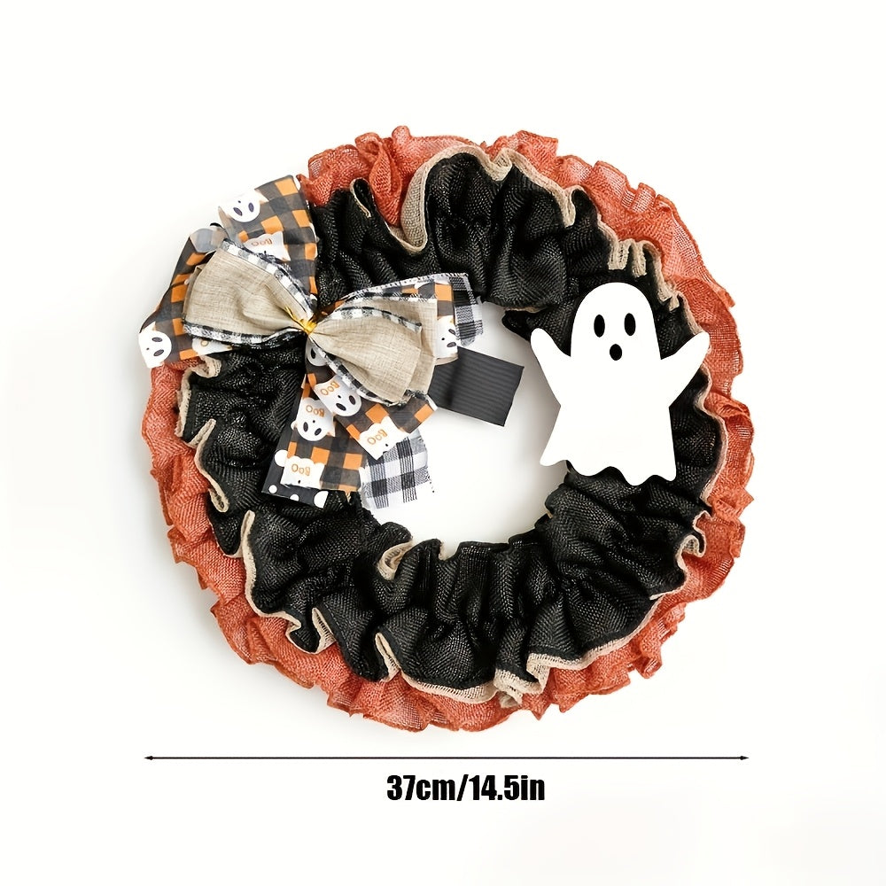 Halloween Wreath Indoor Holiday Decor Occasions > Christmas > Christmas Wreaths & Garlands - Tophatter Daily Deals