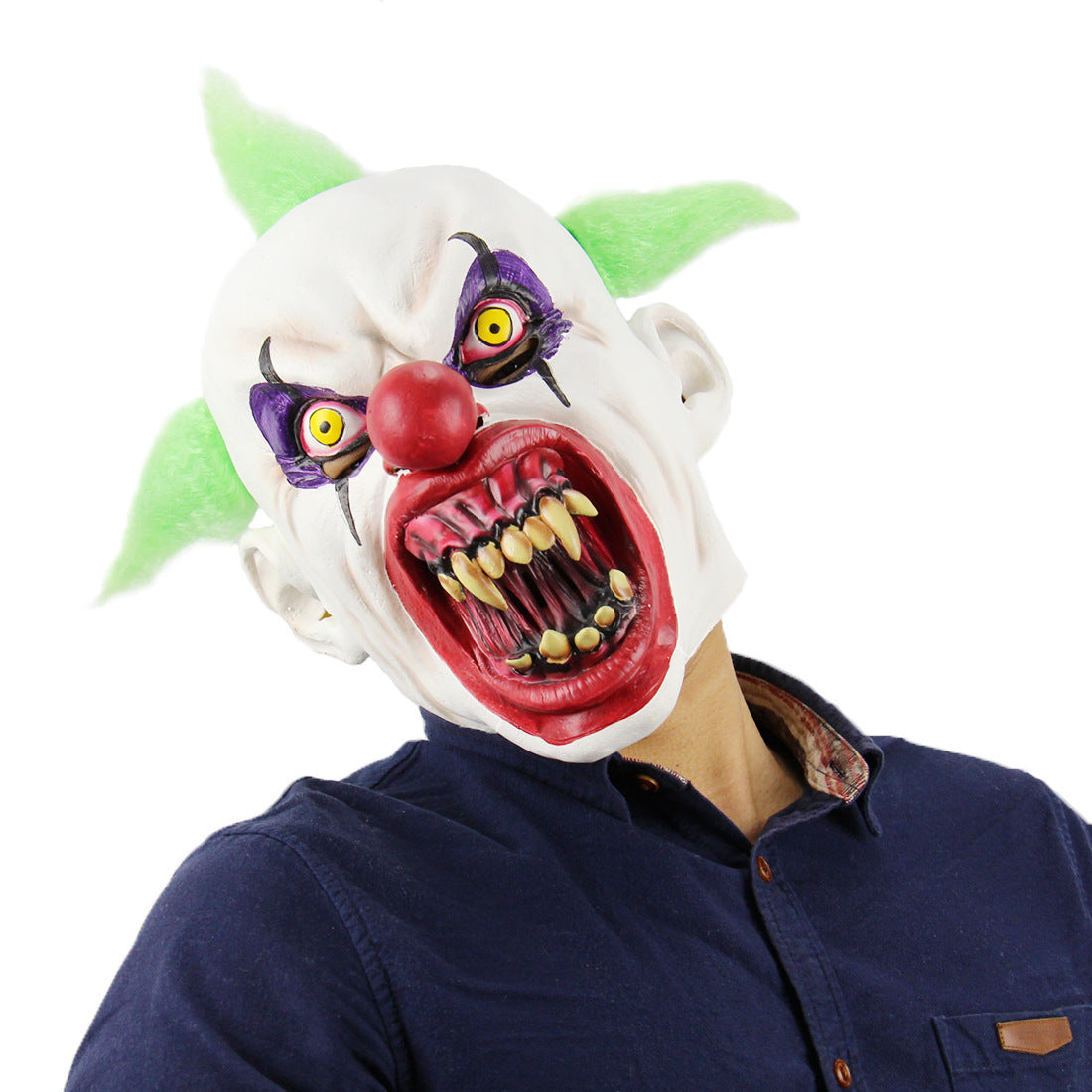 Halloween Zombie Mask Realistic Latex Cosplay Haunted 5 3D Changing Face Moving Picture Frame - Tophatter Daily Deals